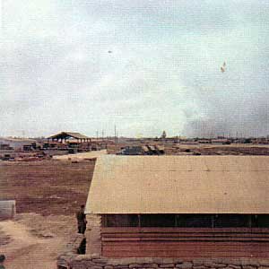 Smoke from fires at Tan Son Nut -- 29 Jan 1968